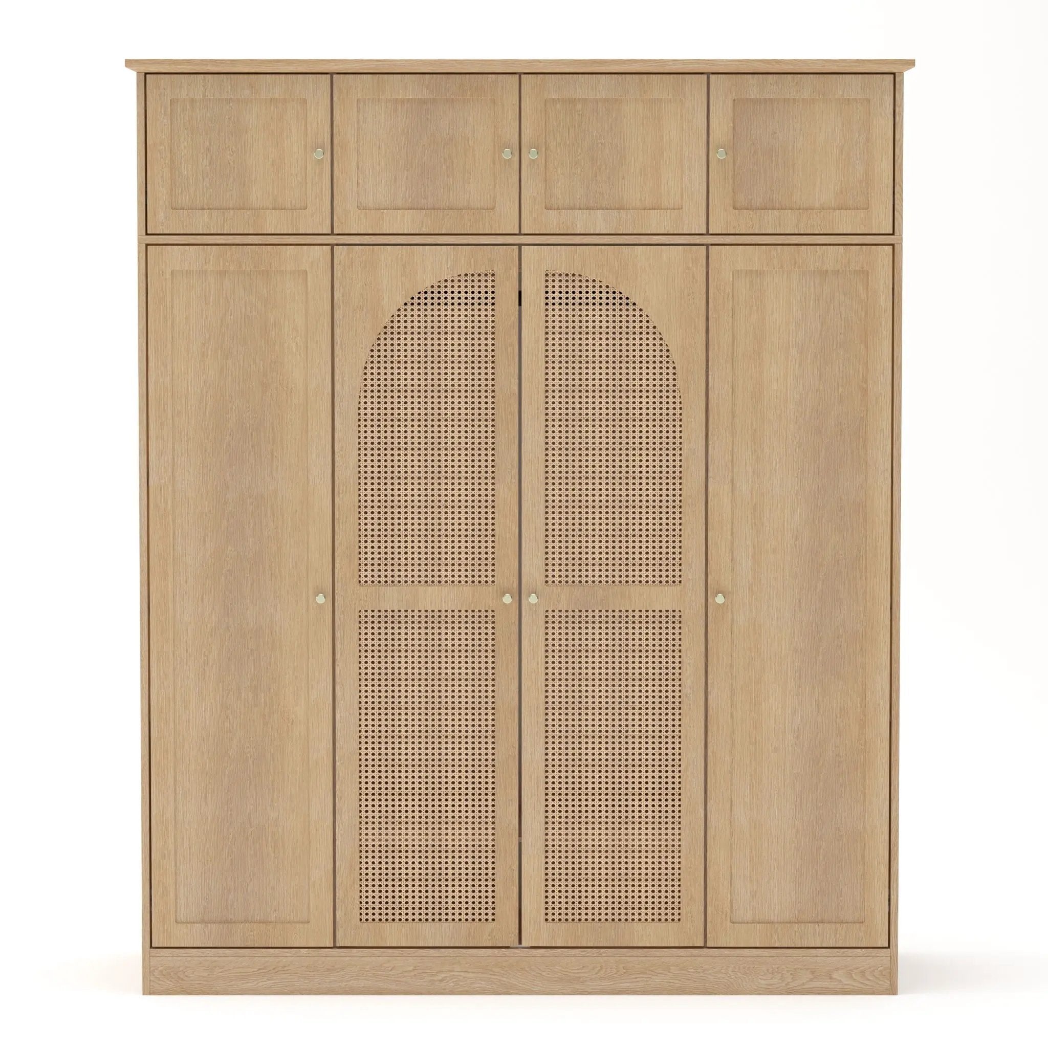 8 Door Armoire Wardrobe With Adjustable Shelves And Hanging Rod by Unique Piece Furniture