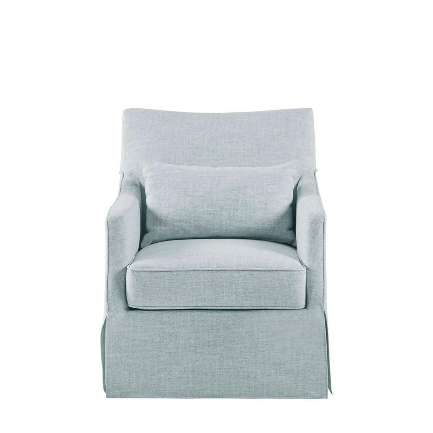Traditional Design London Skirted Swivel Chair by HouseOfZazla
