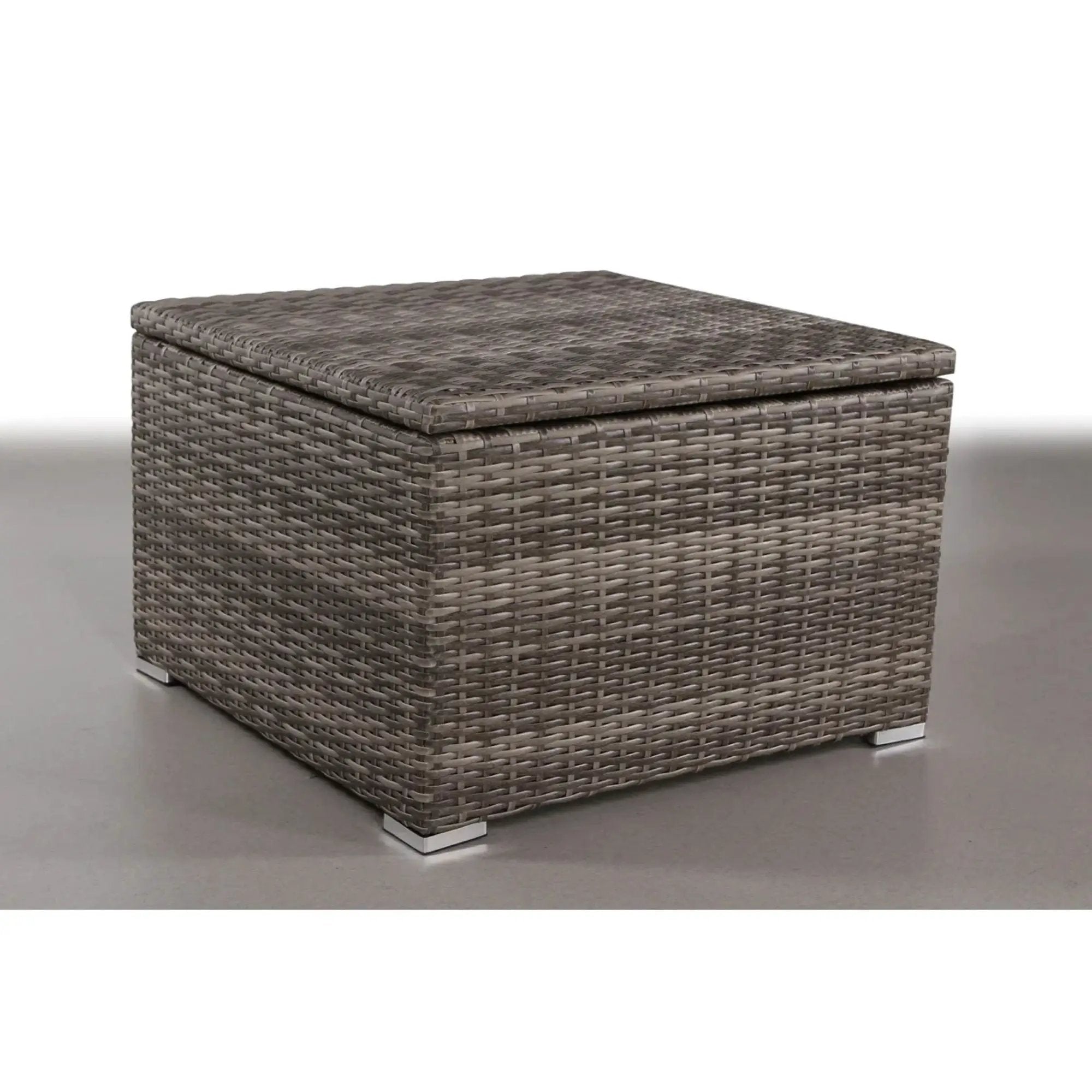 Outdoor Storage End Table - Gray Mix by HouseOfZazla