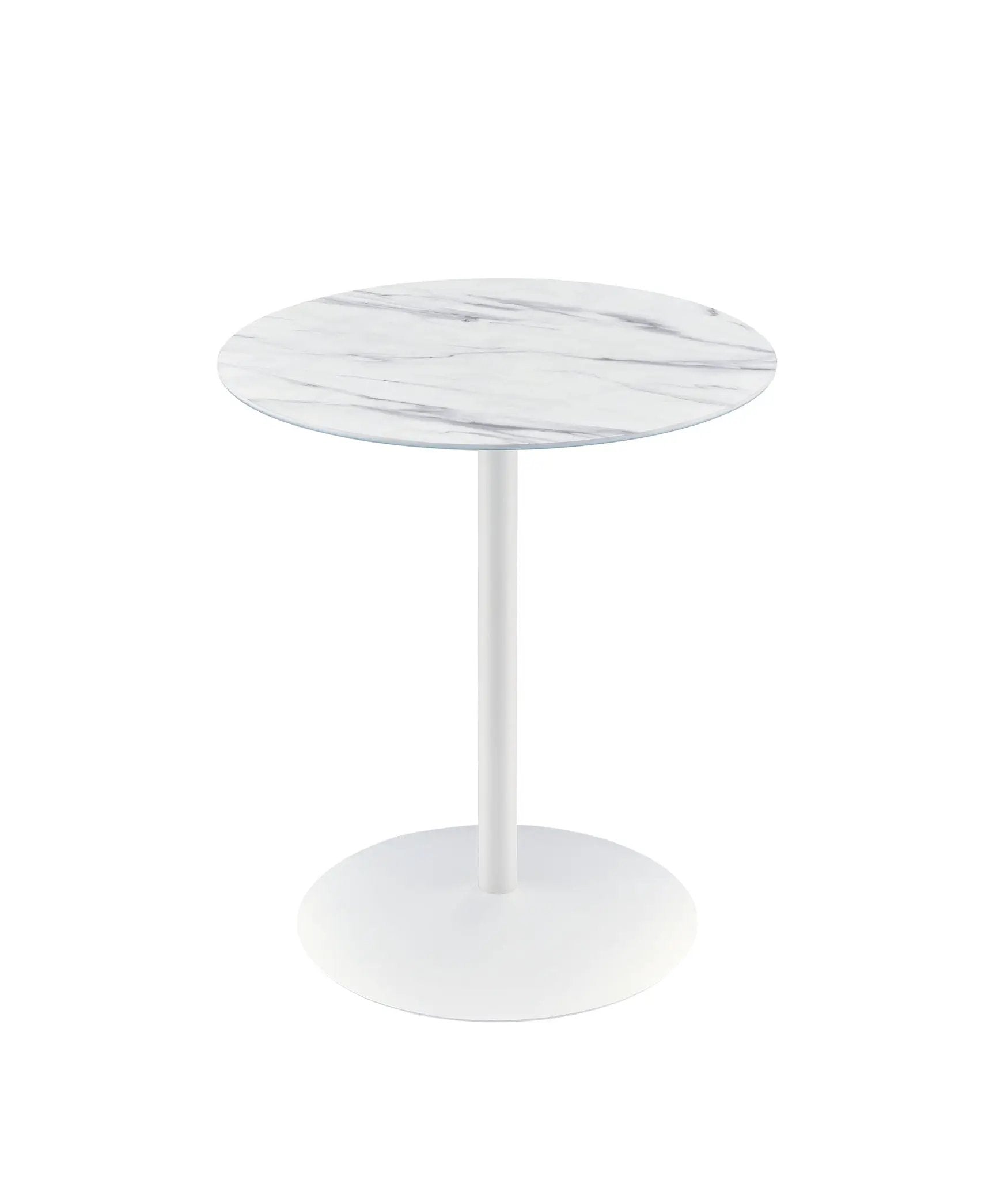 Circa - 17.5" End Table With Marble Textured Top by HouseOfZazla