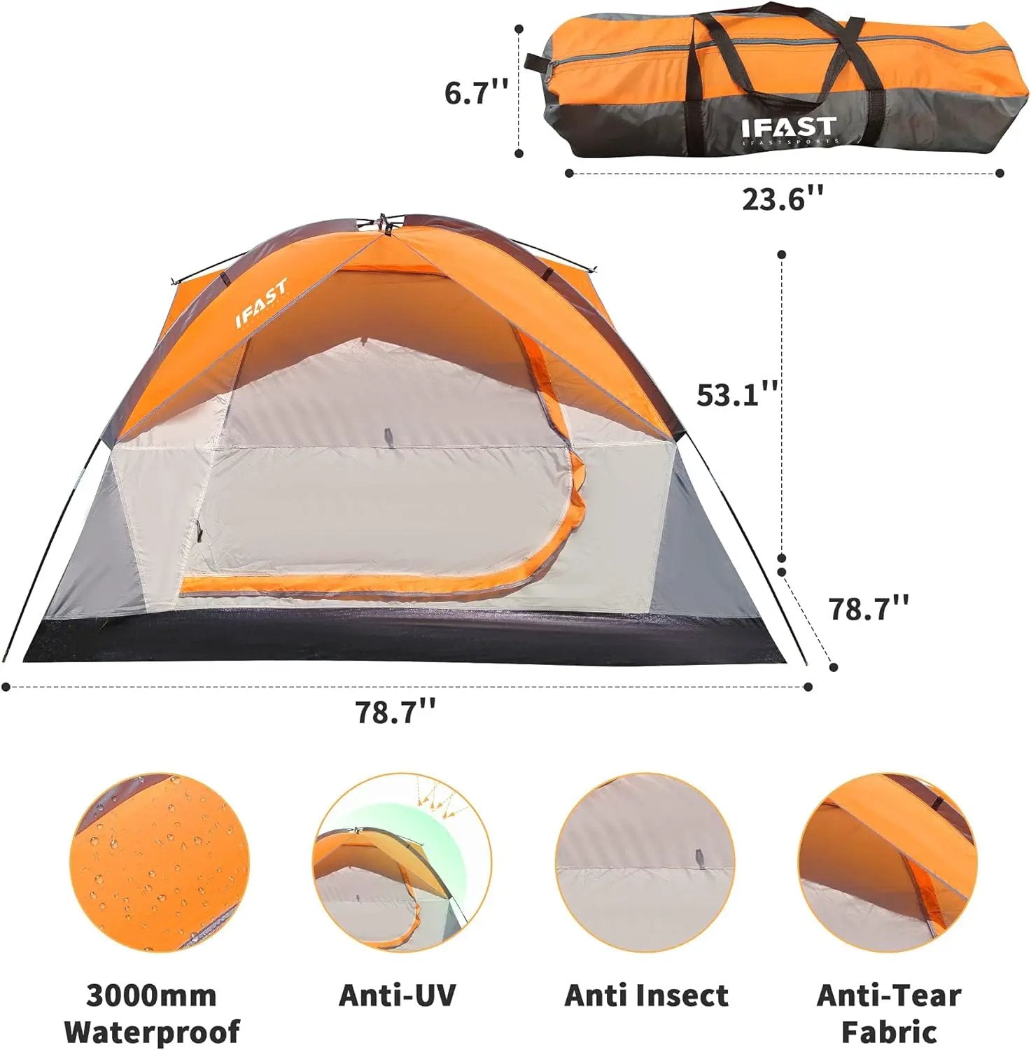 Person Family Camping Tent by HouseOfZazla