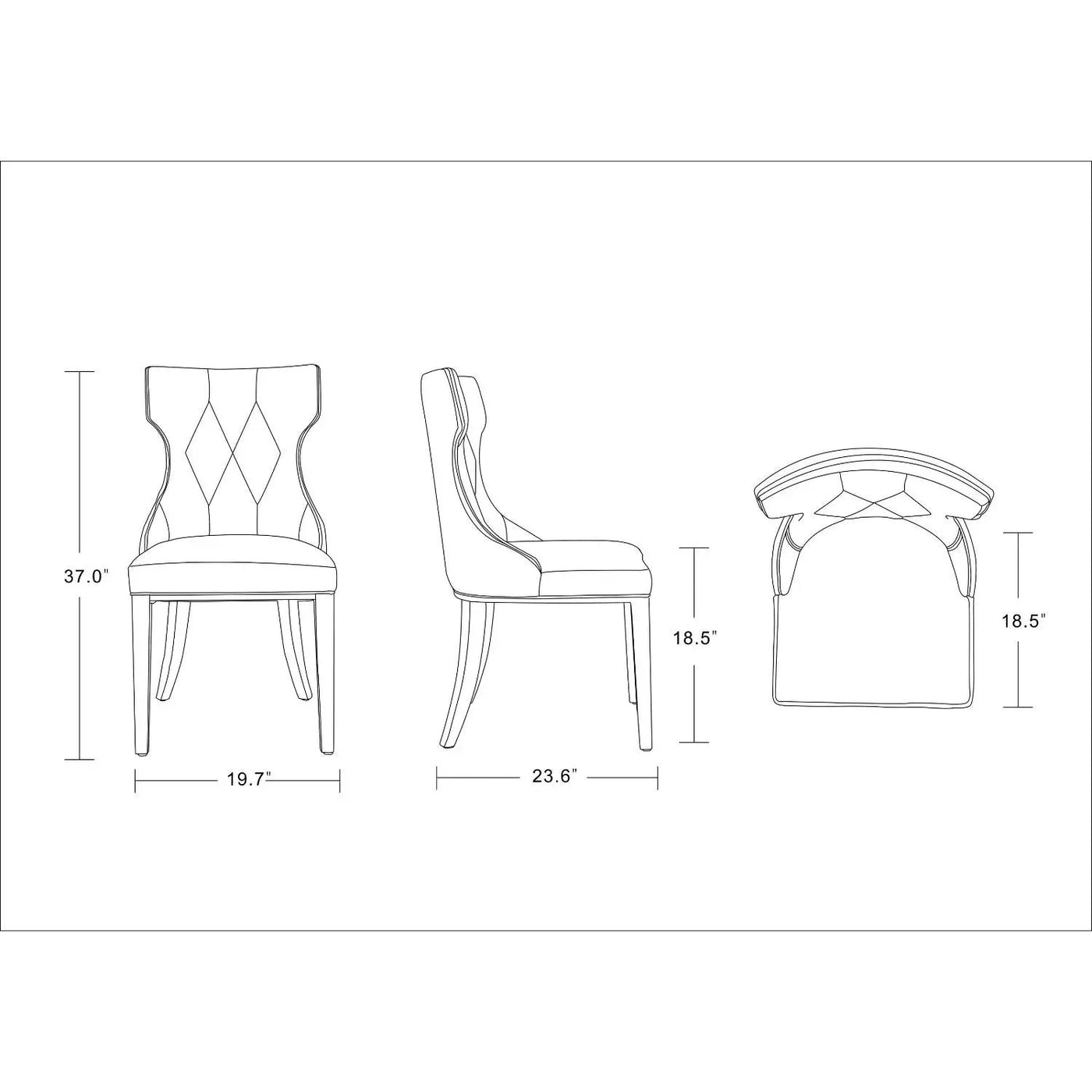 Reine - Dining Chair (Set of 2) by HouseOfZazla