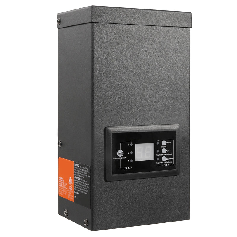 300W Low Voltage Landscape Transformer with Timer and Photocell Sensor by HouseOfZazla