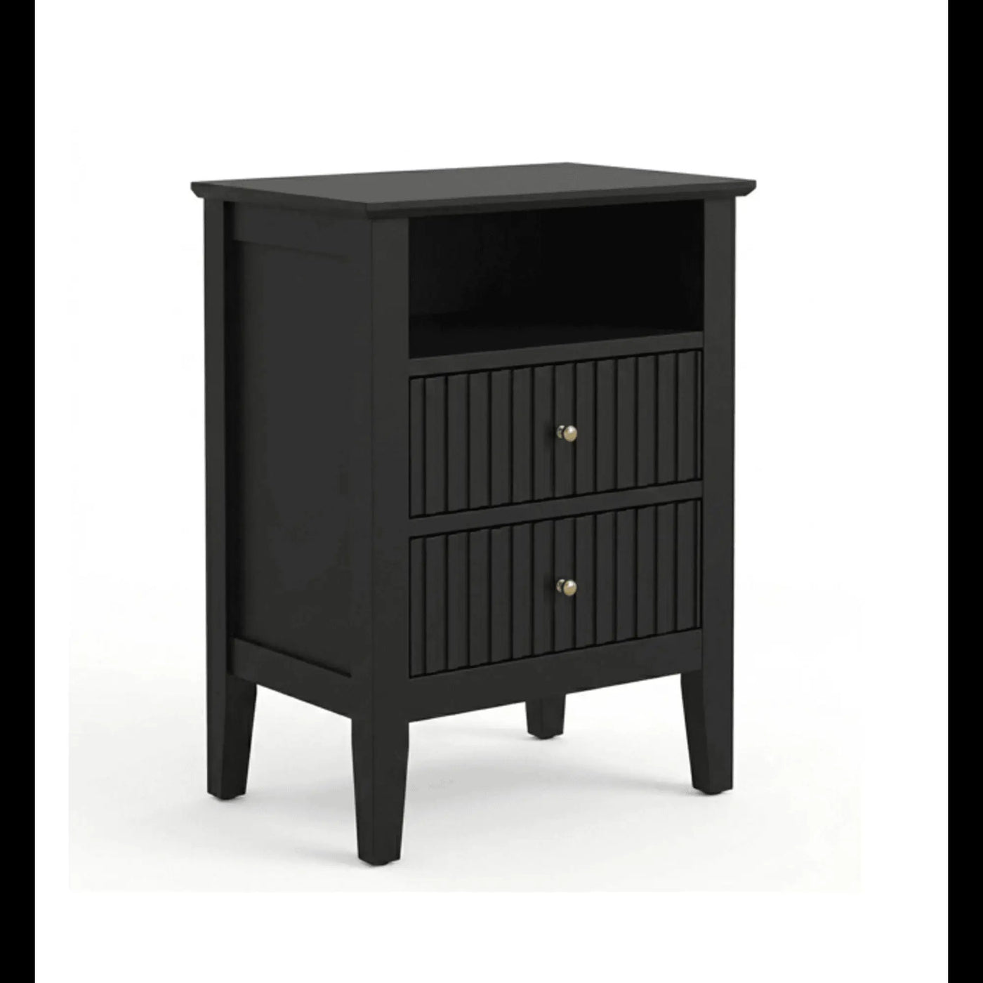 Fluted Nightstand With 2 Drawers by HouseOfZazla