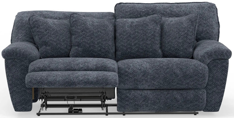 Paxon - Deep Seat Power Reclining Sofa With Power Adjustable Headrest - Smoke by Unique Piece Furniture