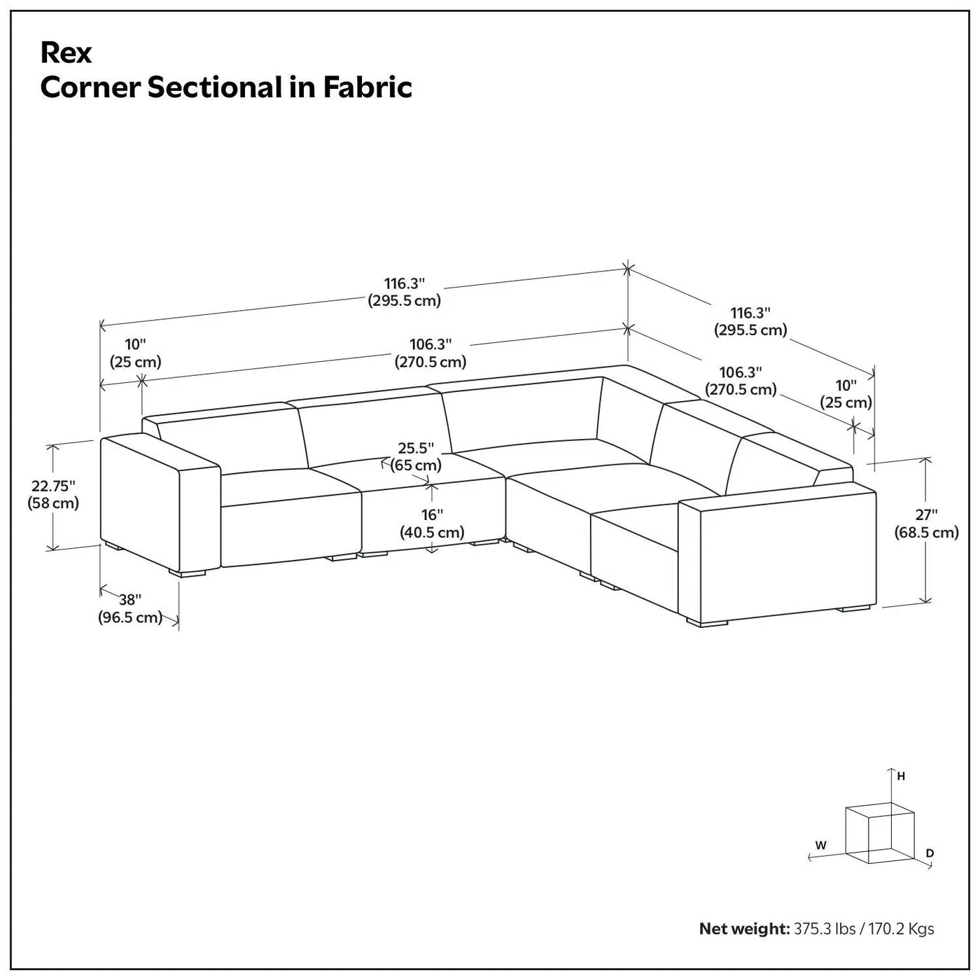 Rex - Handcrafted Sectional Sofa by HouseOfZazla