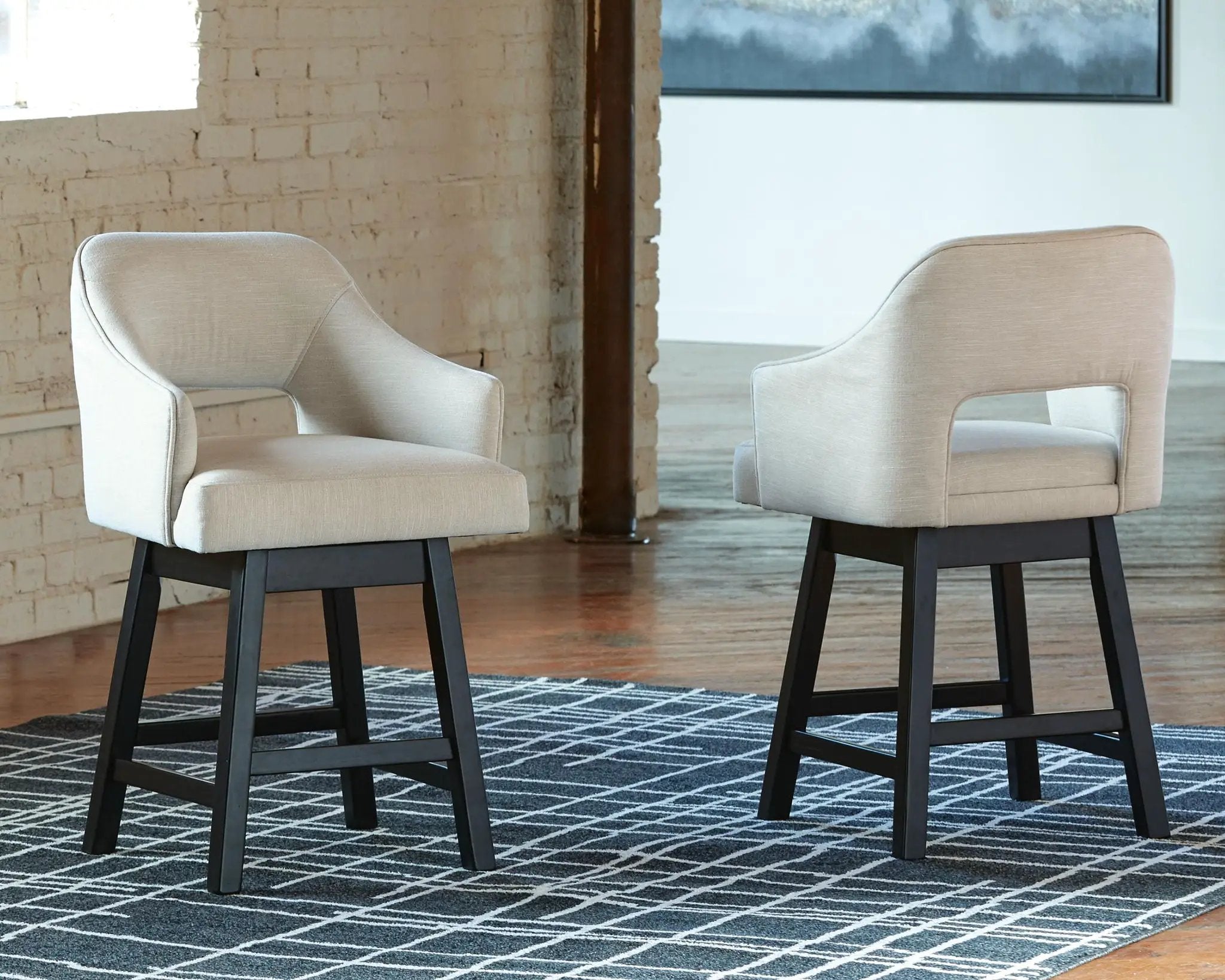 Tallenger - Upholstered Swivel Barstool (Set of 2) by Unique Piece Furniture
