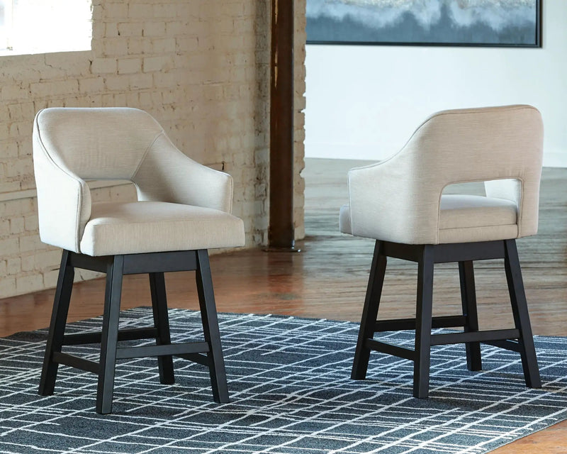 Tallenger - Upholstered Swivel Barstool (Set of 2) by Unique Piece Furniture