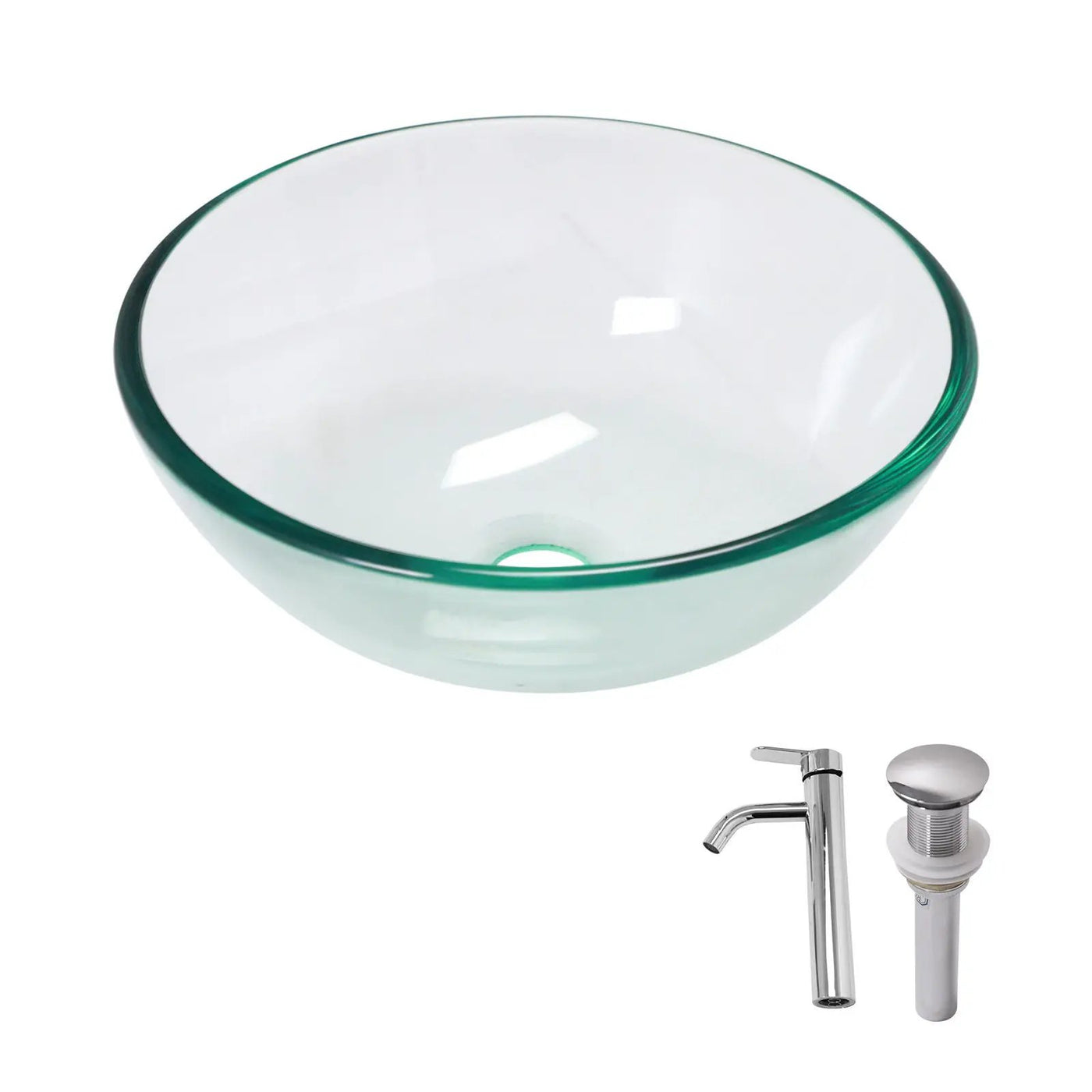 Vessel Sink With Faucet And Pop-Up Drain by HouseOfZazla