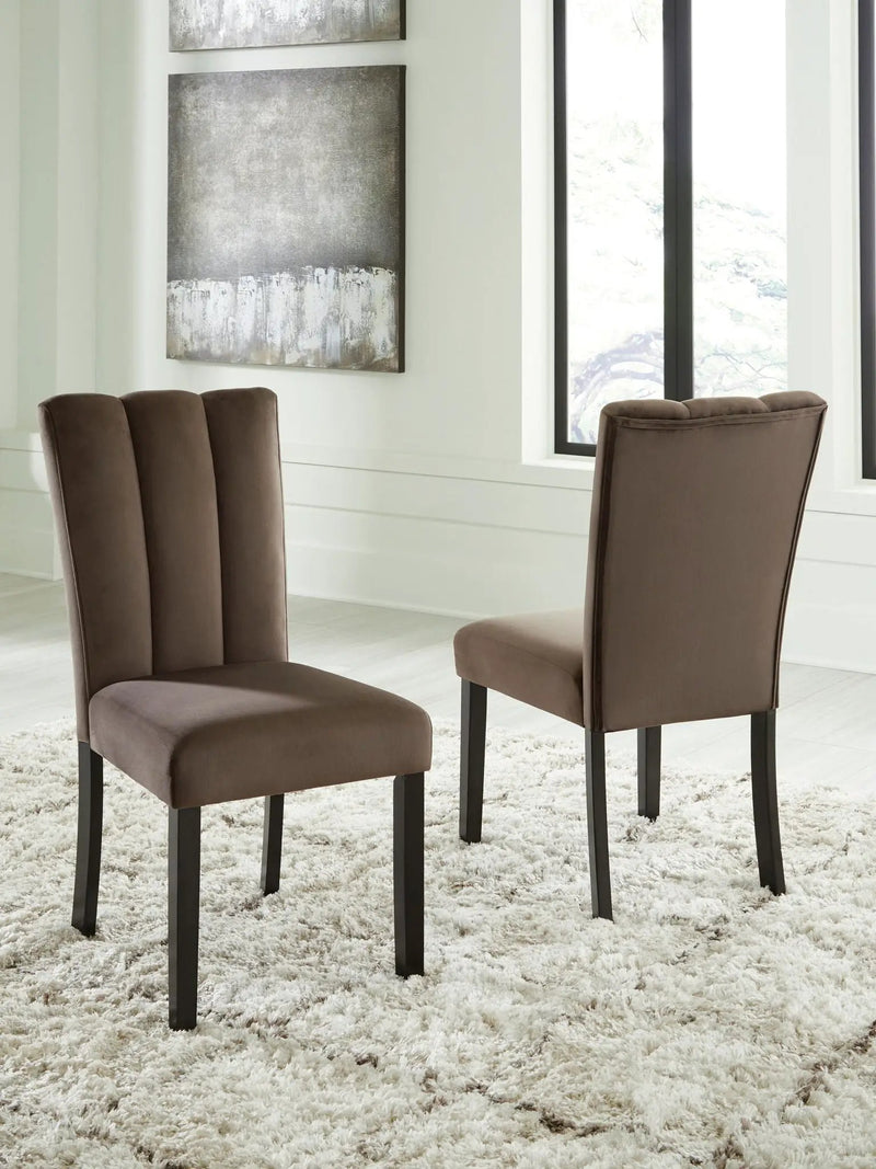 Jeshina - Dining Upholstered Side Chair (Set of 2) - Mocha by Unique Piece Furniture