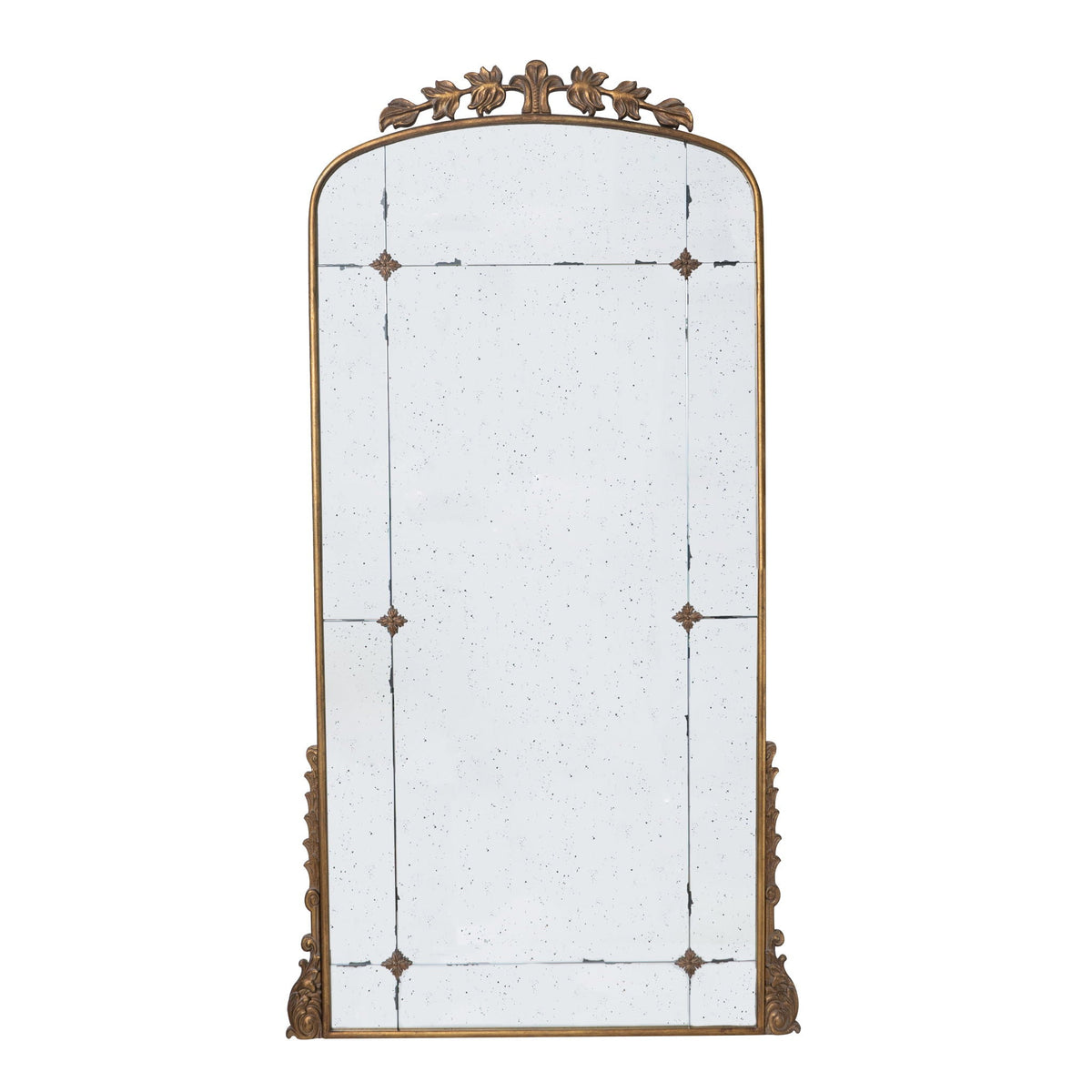 Gold Full Length Floor Mirror with Antique Metal Frame - 40.2" x 76", photo 2 of 9