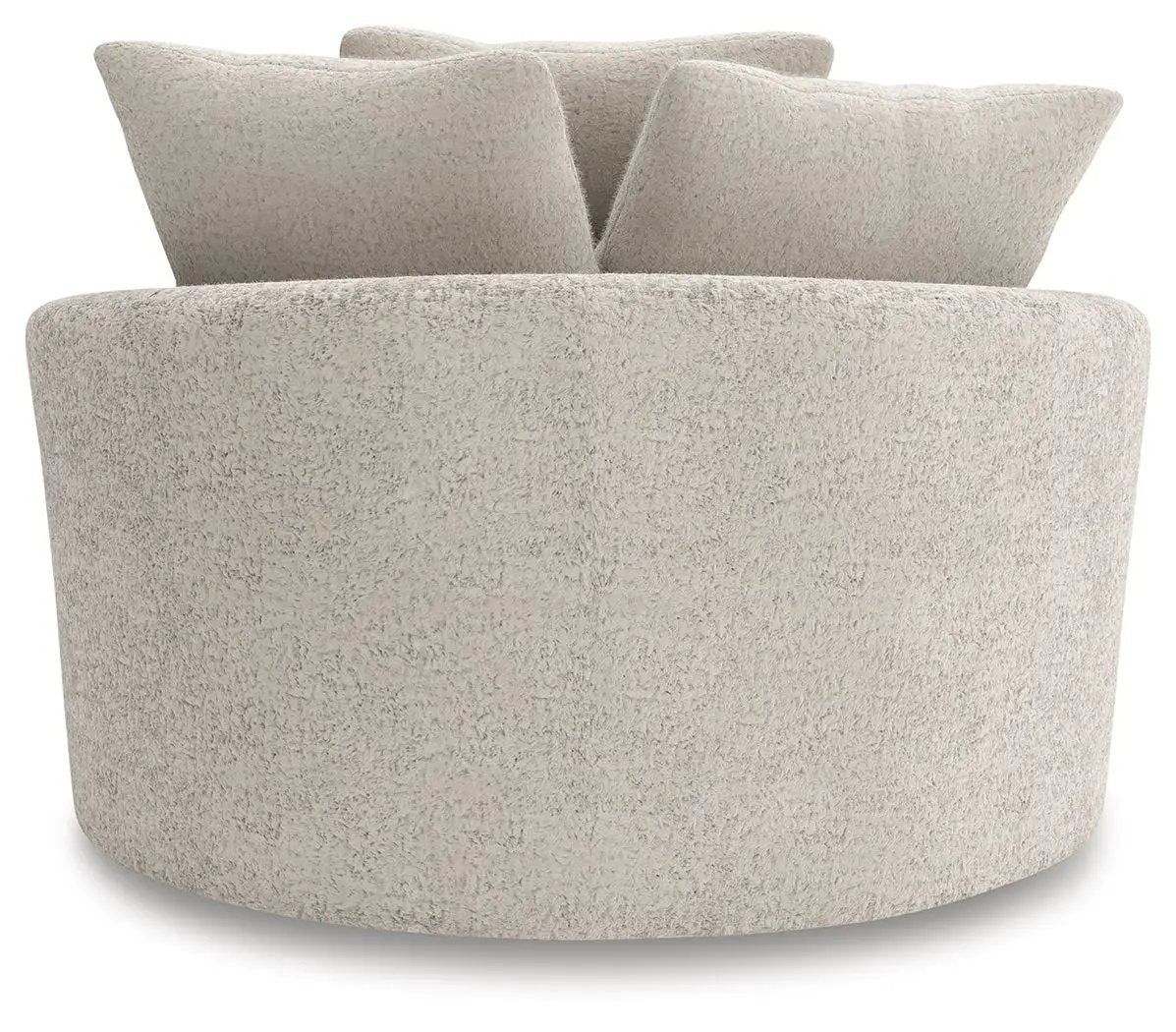Cuddle Plush - Oversized Swivel Accent Chair - Arctic by Unique Piece Furniture