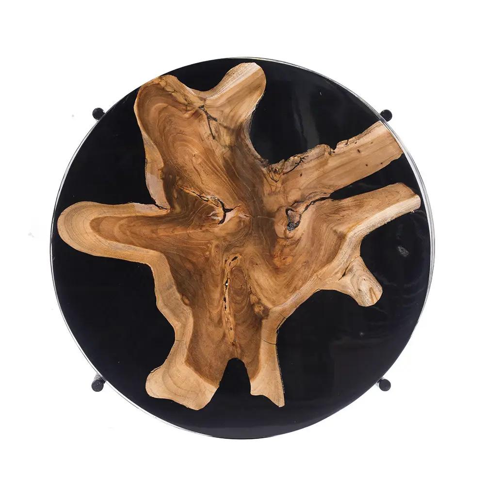 Side Table - Black / Brown by HouseOfZazla