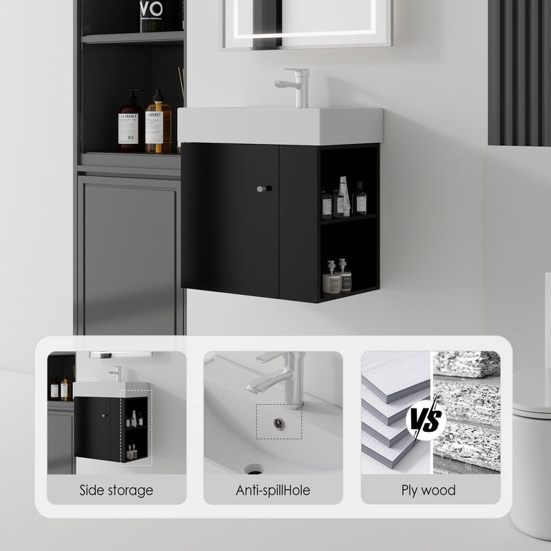 21.6 Inch Floating Bathroom Vanity with Sink by HouseOfZazla