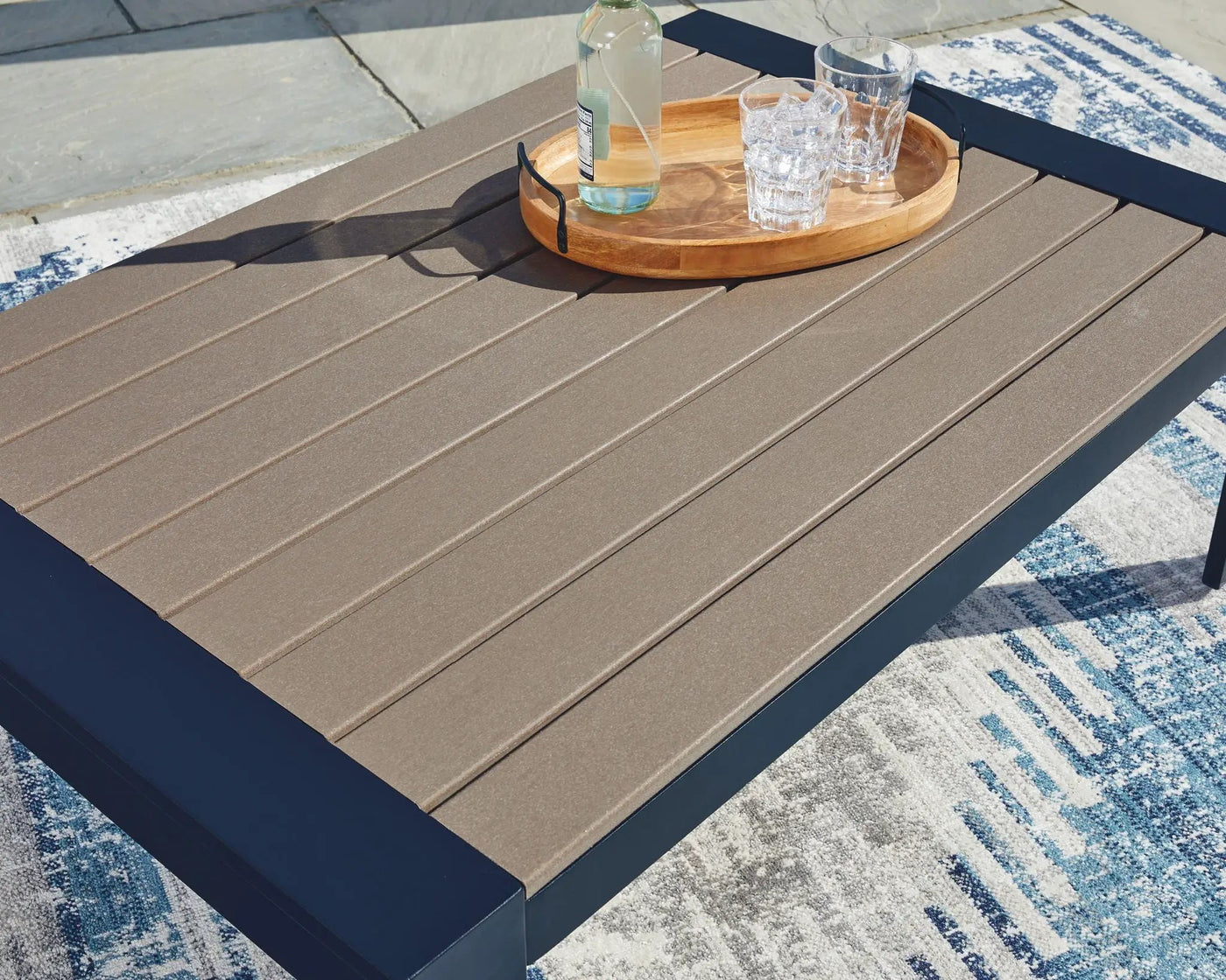 East Beach - Blue - Rectangular Cocktail Table by Unique Piece Furniture