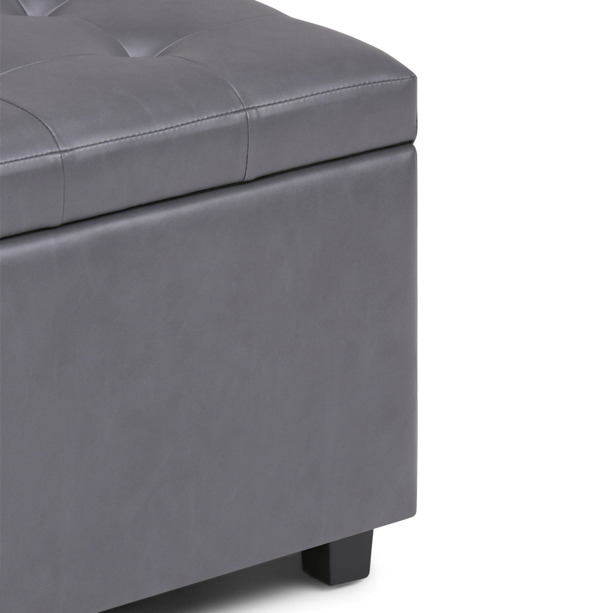 Upholstered Storage Ottoman with Child Safety Hinge - Multiple Colors, photo 13 of 40