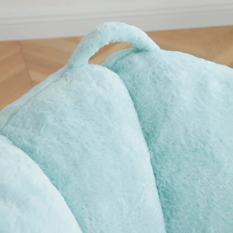 Giant Bean Bag Chair with Footstool by HouseOfZazla
