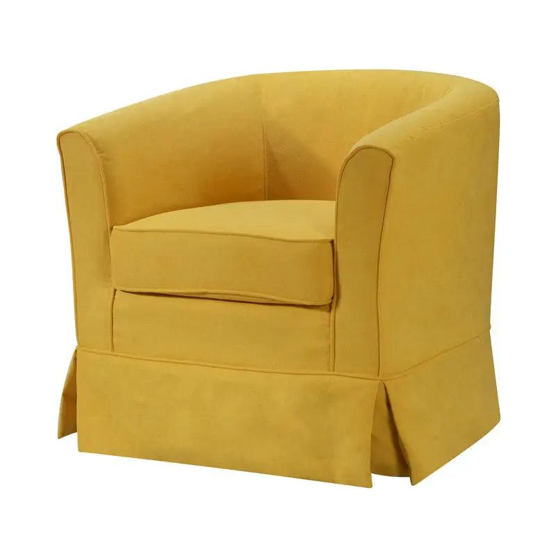 Tucker - Woven Fabric Swivel Barrel Chair by Unique Piece Furniture