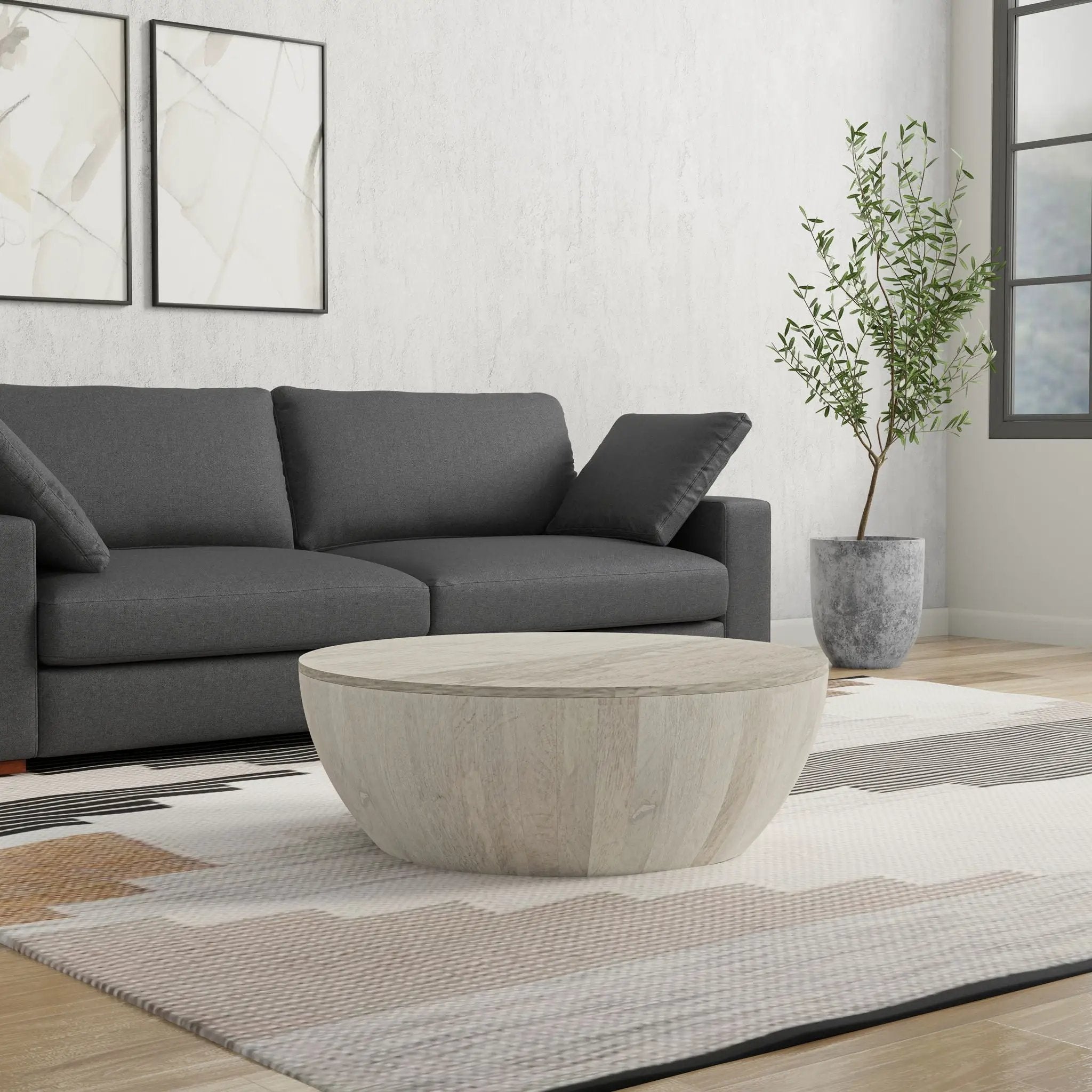 Elmbrook - Drum Coffee Table by HouseOfZazla