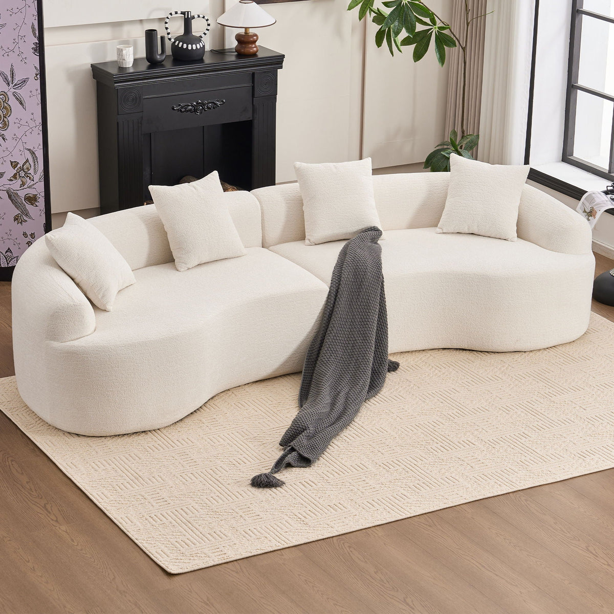 4 Seater Sofa With Fabric for Living Room, photo 6 of 20