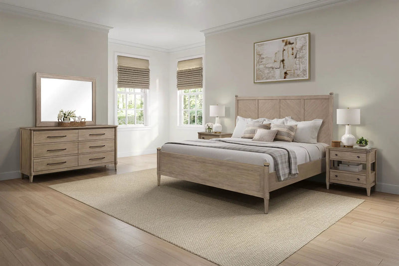 Transitional Style Lo-Post Bed by HouseOfZazla