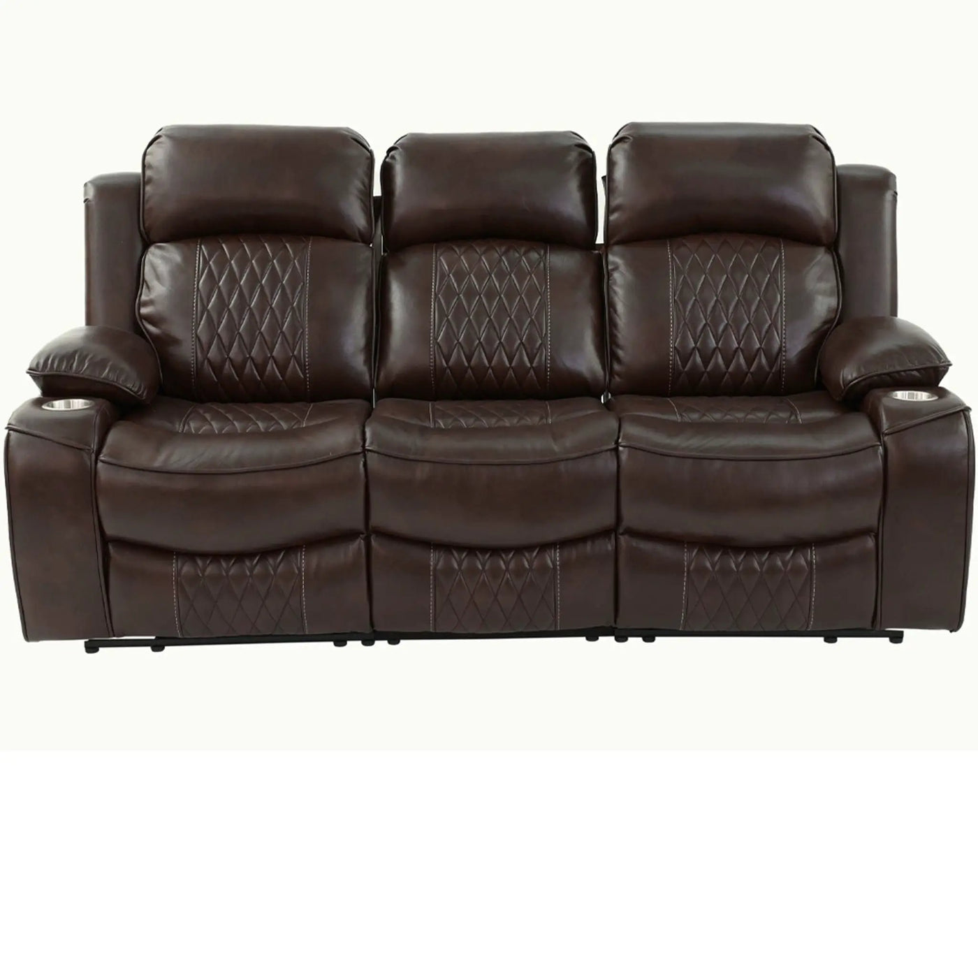 Power Motion Living Room Set With USB Port, Adjustable Headrest, Cup Holder by HouseOfZazla