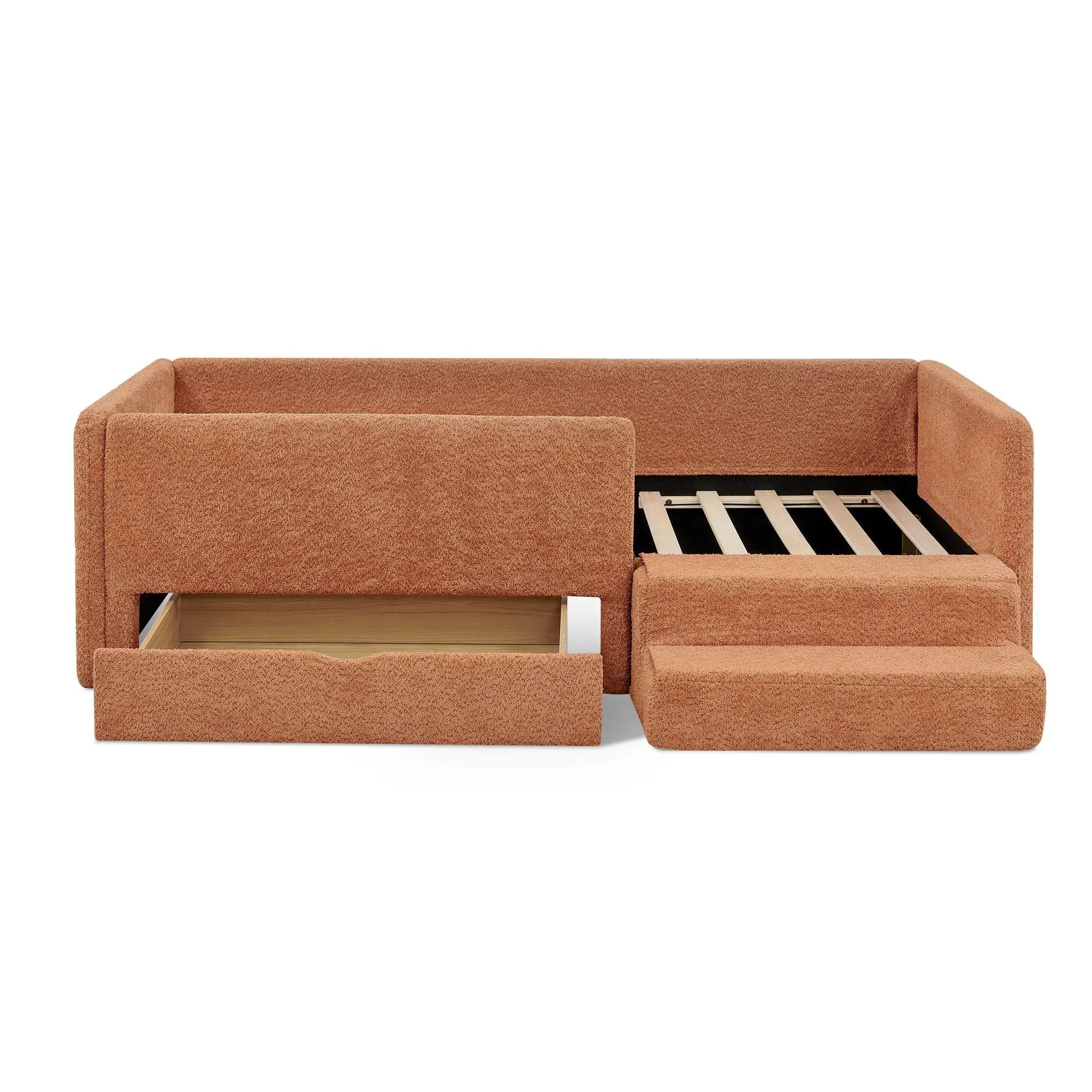 Safe Kids Bed With Guardrails And Storage by Unique Piece Furniture