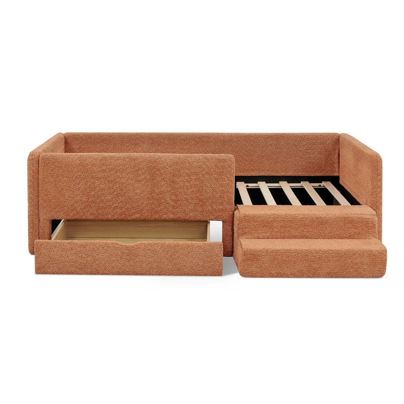 Safe Kids Bed With Guardrails And Storage by Unique Piece Furniture