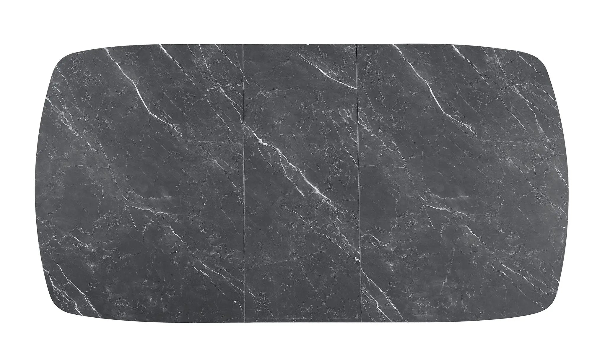 Potero 73-inch Faux Marble Extension Leaf Dining Table Black by Unique Piece Furniture