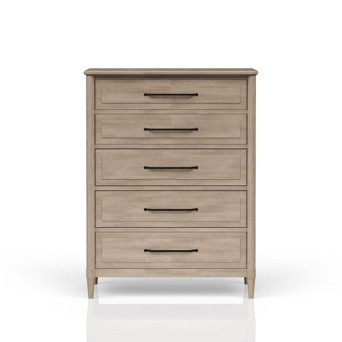 5 Drawer Chest with Felt-Lined and Cedar Drawers - Sand