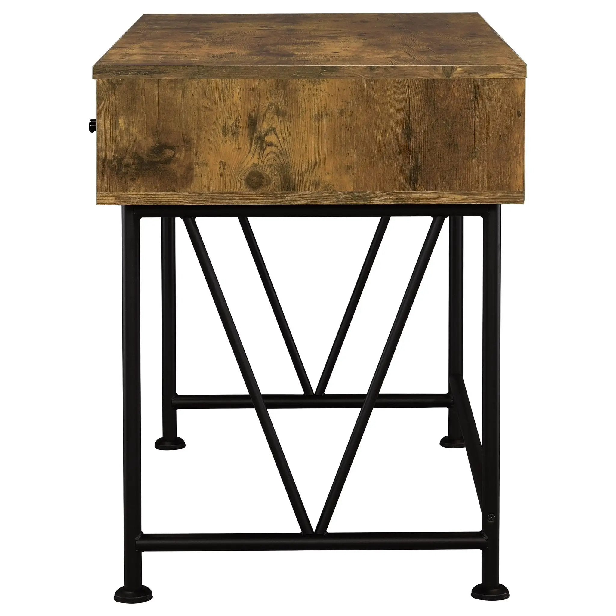 Analiese 47-inch 3-drawer Writing Desk Rustic Nutmeg by Unique Piece Furniture