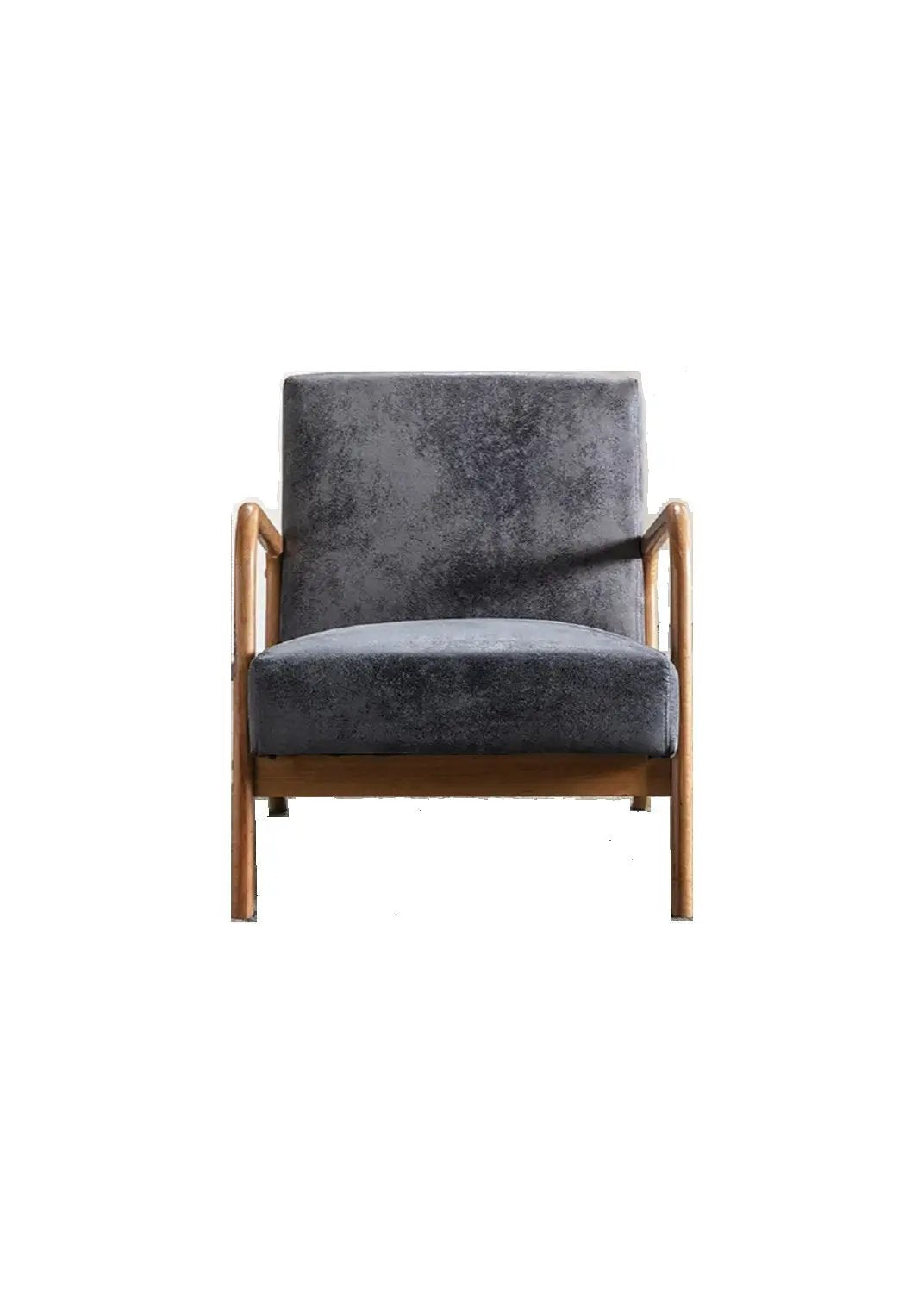 Classic Mid-Century Modern Accent Chairs, Open Framed Armchair With Cushioning by HouseOfZazla