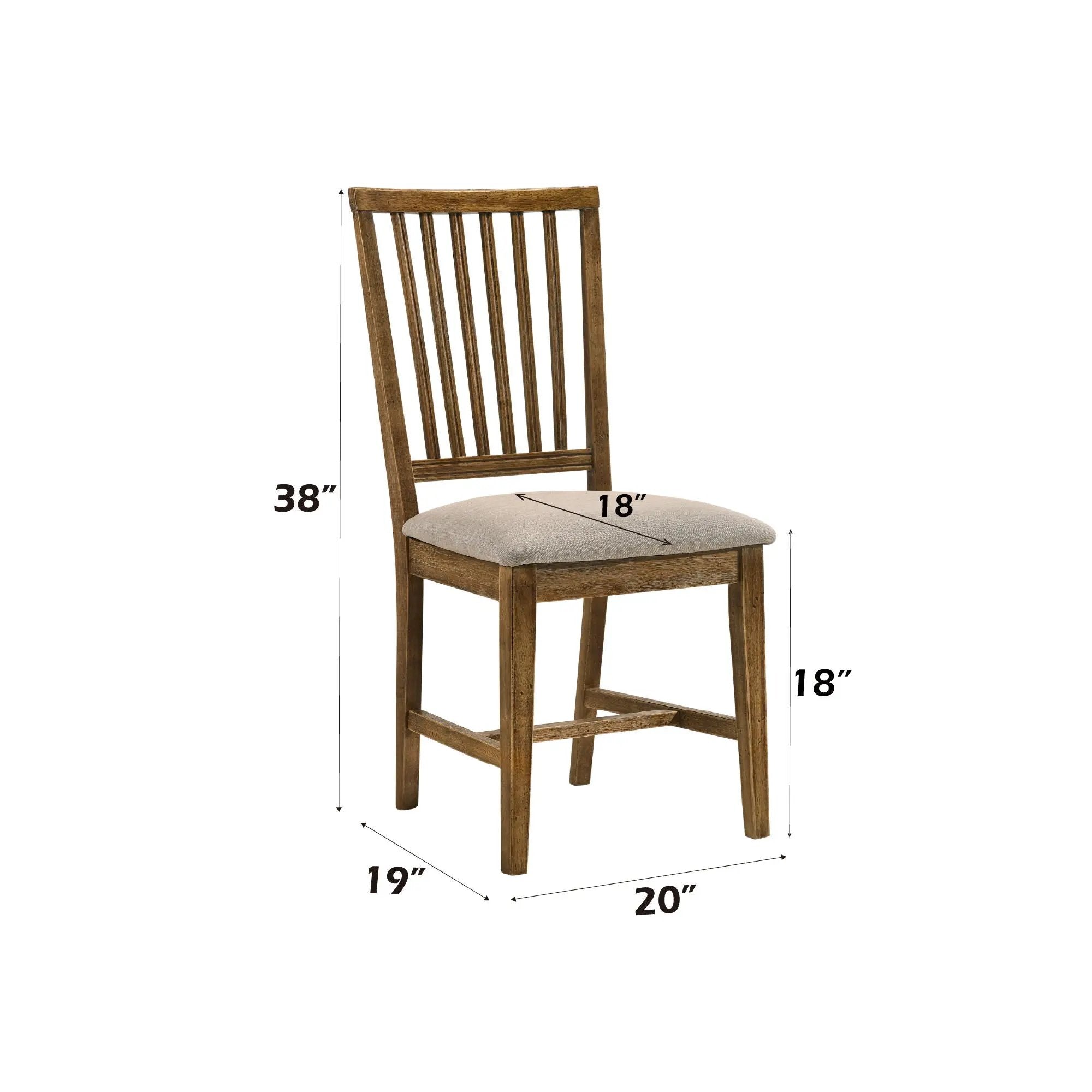 Wallace II - Side Chair (Set of 2) - Oak / Tan by Unique Piece Furniture