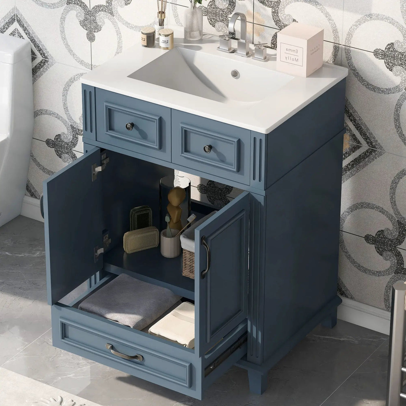 Bathroom Vanity With Sink And Storage Cabinet by HouseOfZazla