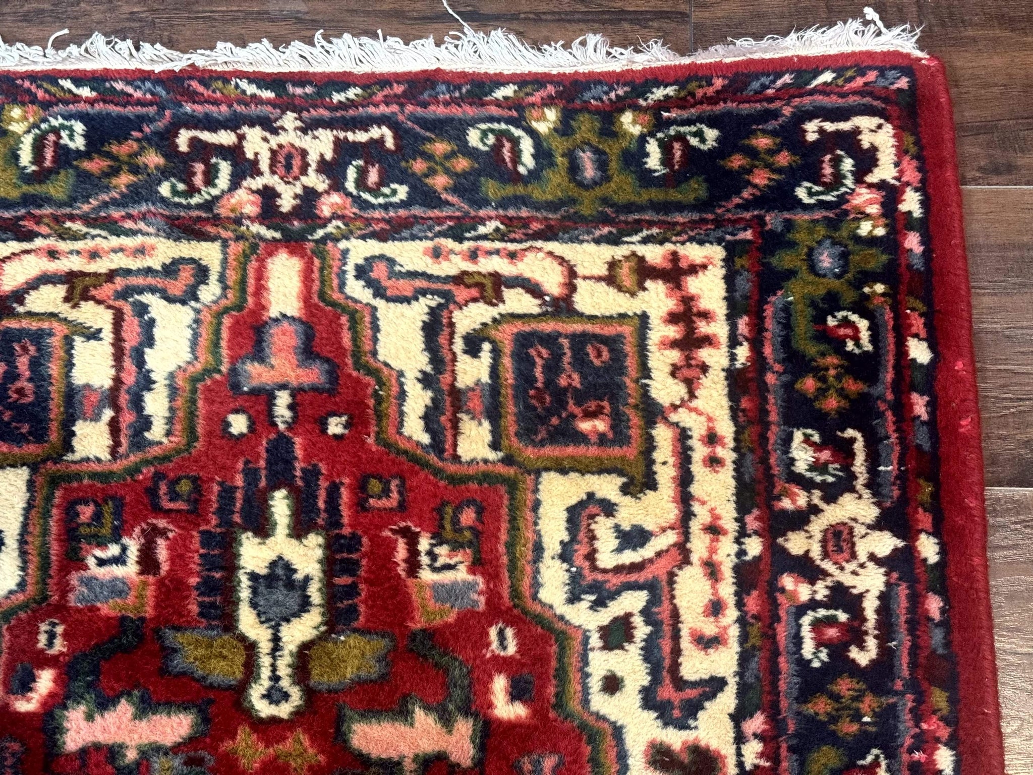 Indo Persian Heriz Runner Rug 3 x 17, Geometric Long Runner Carpet for Hallway, Medallions, Wool Runner Rug 3x17 by Jewel Rugs