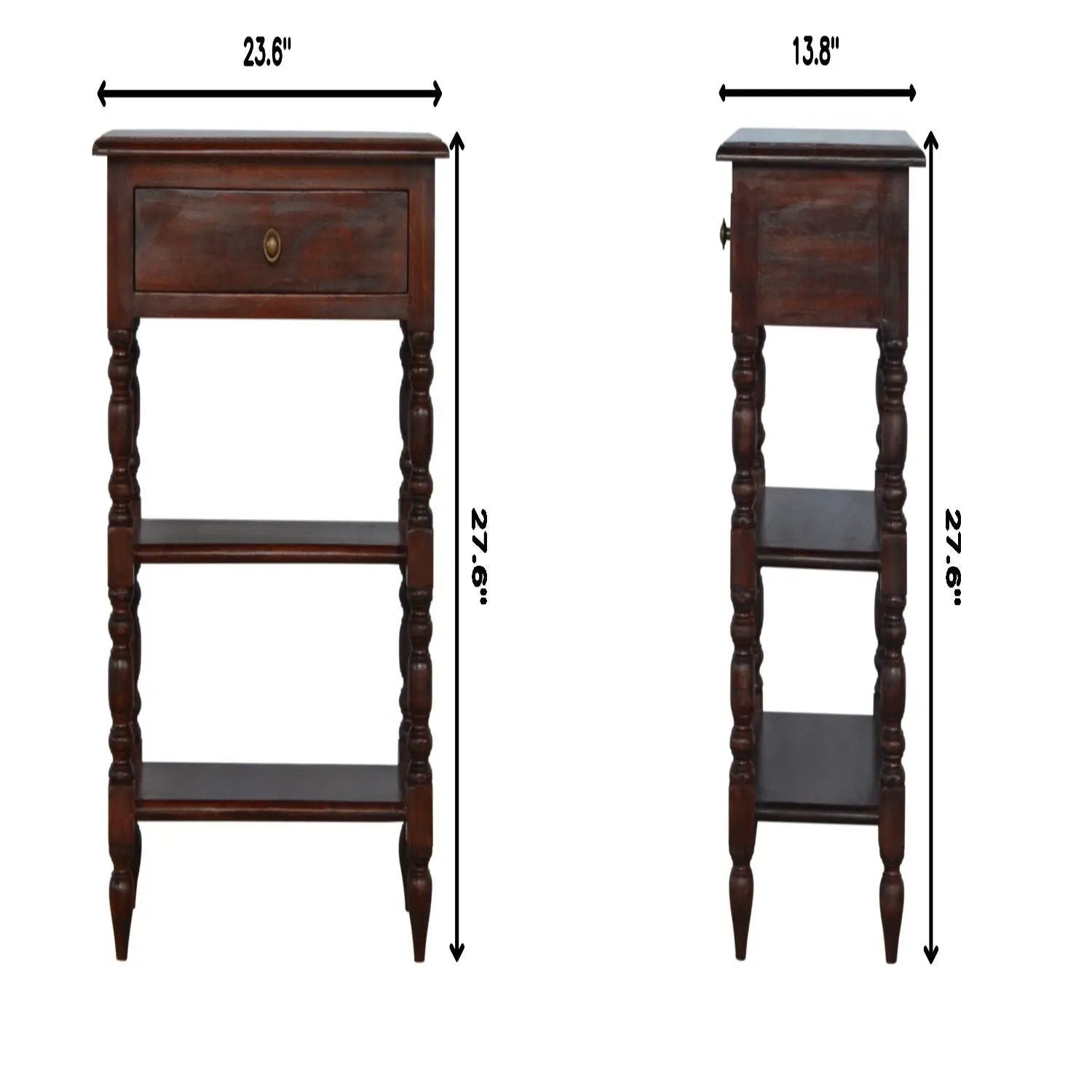 Turned Legs Side Table by HouseOfZazla