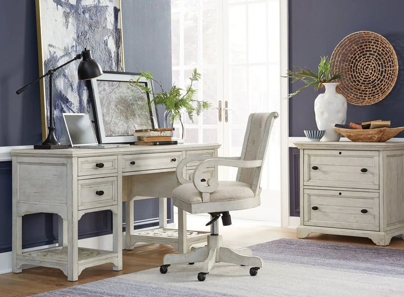 Bronwyn - Fully Upholstered Swivel Chair - Alabaster by Unique Piece Furniture