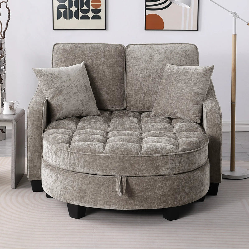 Two-Seater Sofa with Chaise Longue by HouseOfZazla