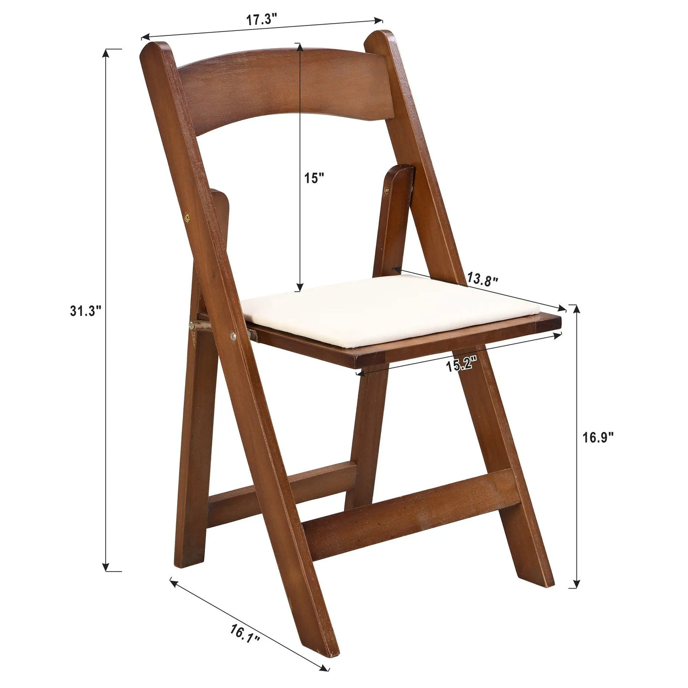 Solid Wood Upholstered Folding Chair Set, Dining Room (Set of 4) by Unique Piece Furniture