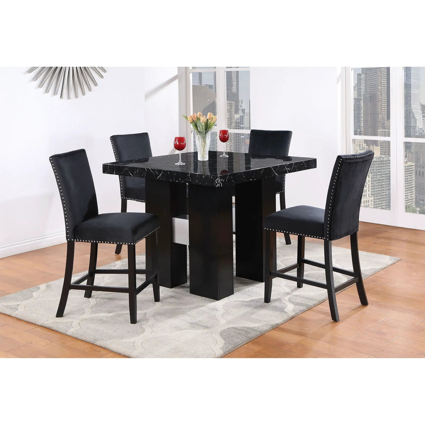 Mikha - Bar Table And Bar Stool by Unique Piece Furniture