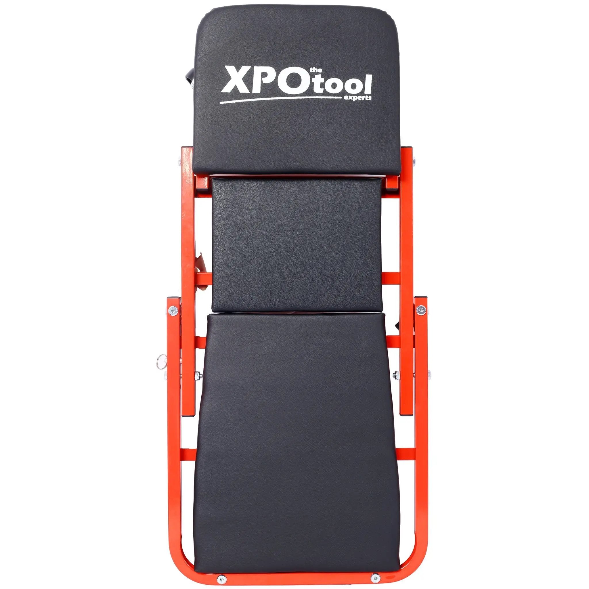 Mechanic Creeper, Z Creeper Seat 2 In 1 Low Profile With 6 Wheels Steel Vinyl - Red by HouseOfZazla