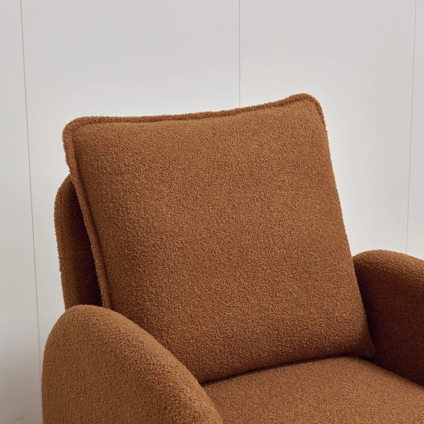 Modern Sherpa Upholstered Accent Chair, Comfortable Living Room Armchair, Lounge Chair For Bedroom, And Office by HouseOfZazla