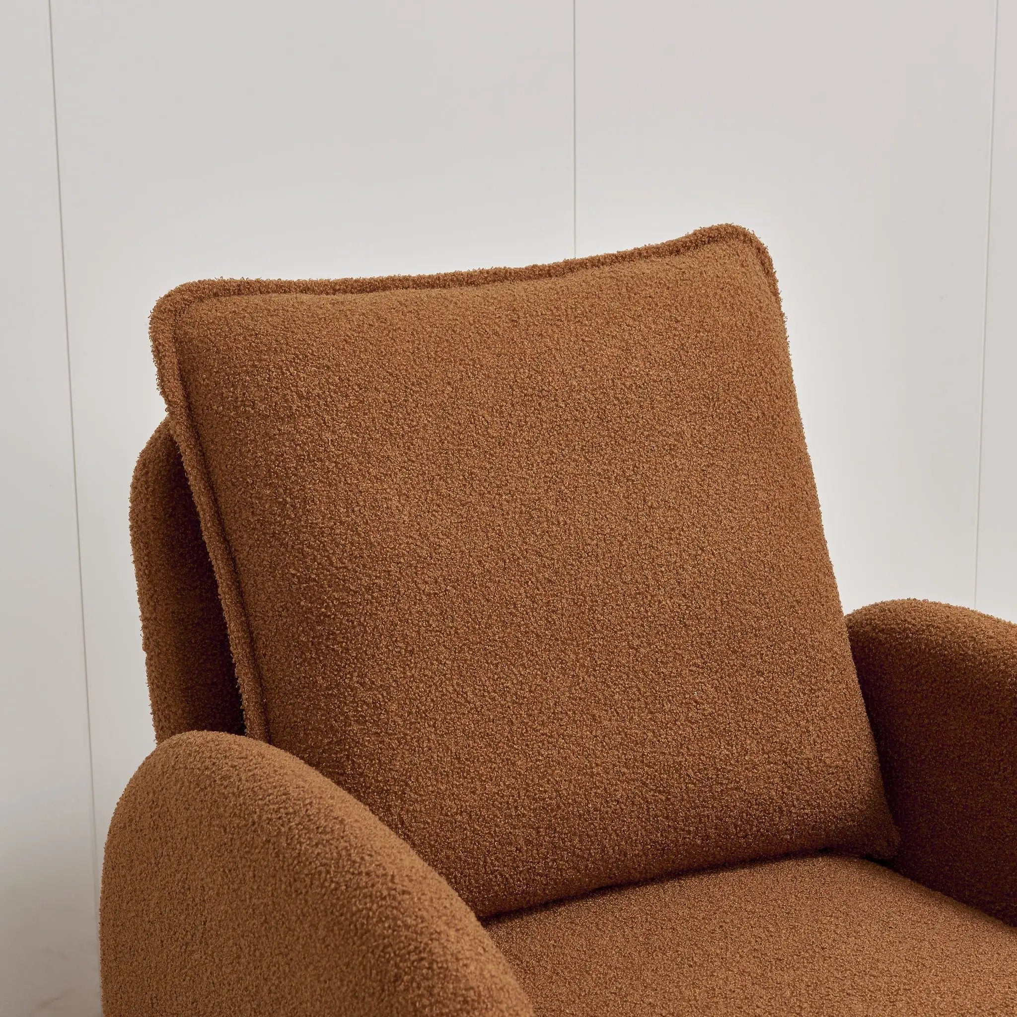 Modern Sherpa Upholstered Accent Chair, Comfortable Living Room Armchair, Lounge Chair For Bedroom, And Office by HouseOfZazla