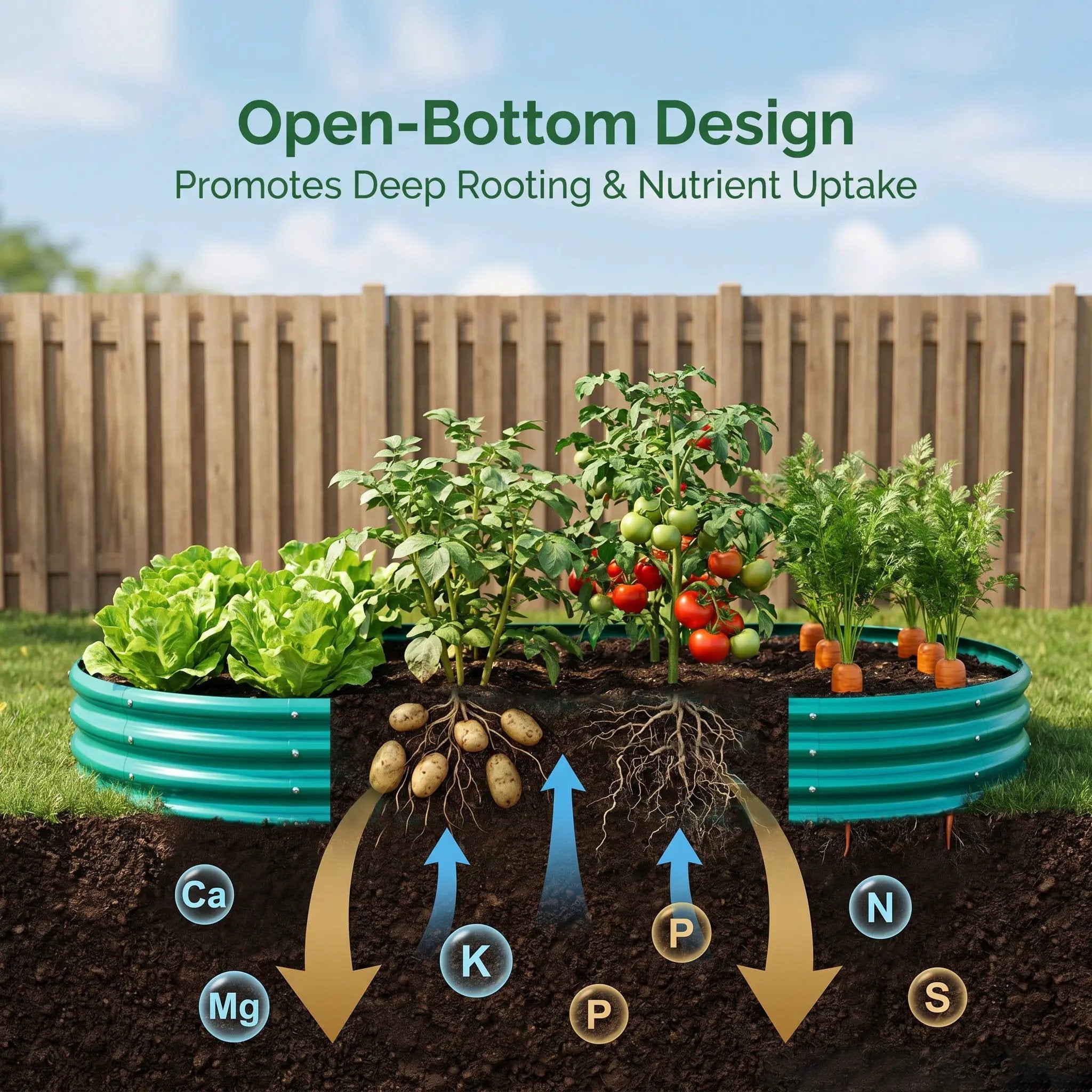 Galvanized Raised Garden Bed 8x4x1ft by HouseOfZazla