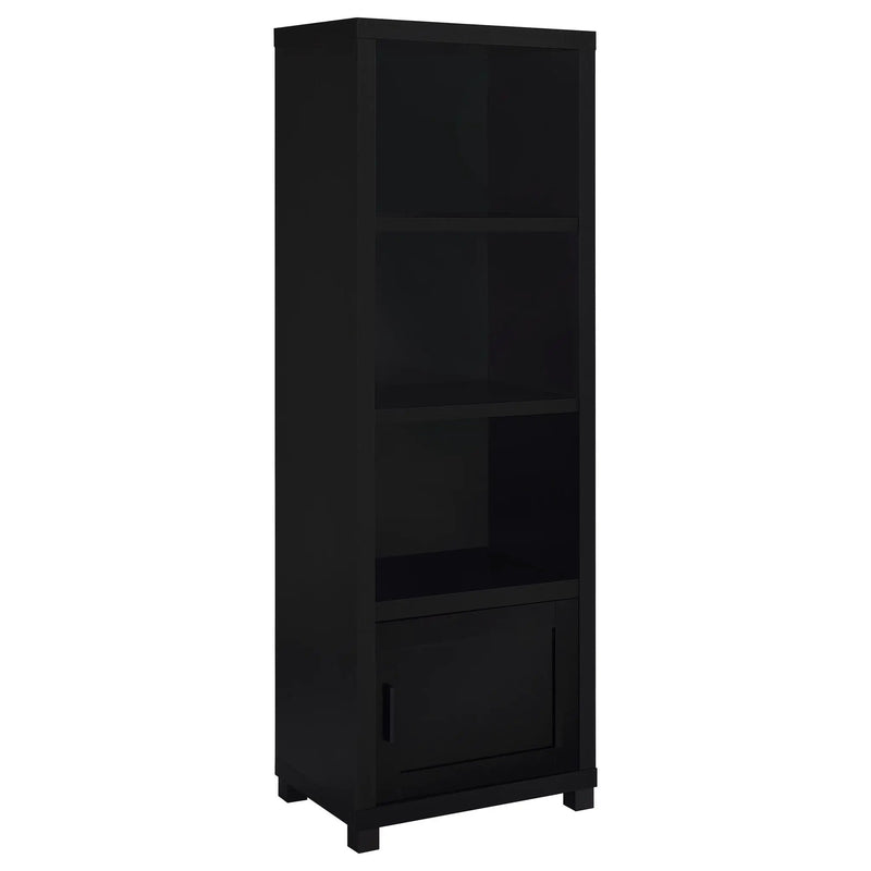Jupiter 3-shelf Engineered Wood Media Tower Black by Unique Piece Furniture
