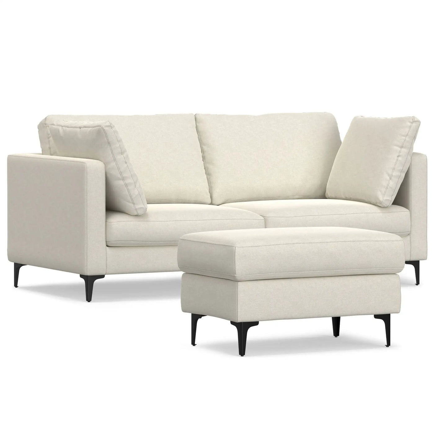 Ava - Mid Century Sofa With Ottoman Set by Unique Piece Furniture