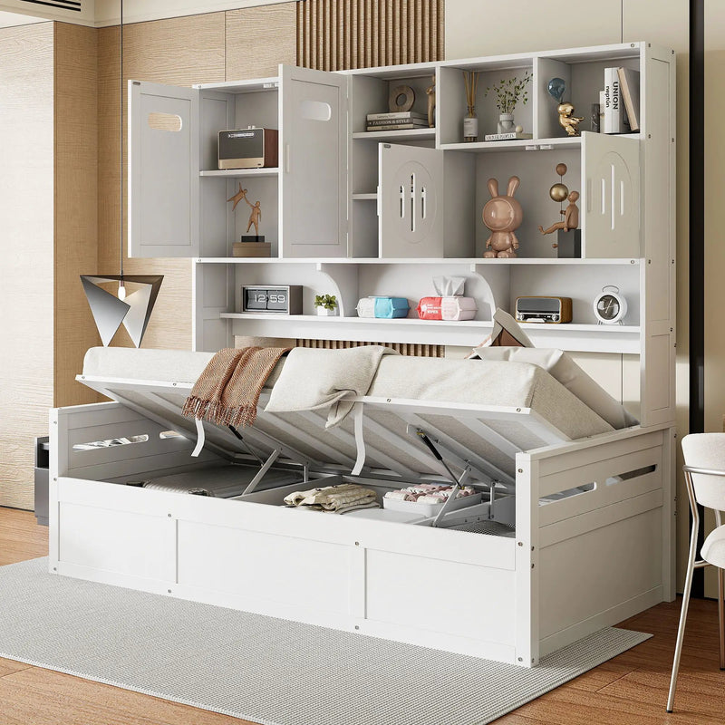 Daybed With All-In-One Cabinet And Shelf by Unique Piece Furniture