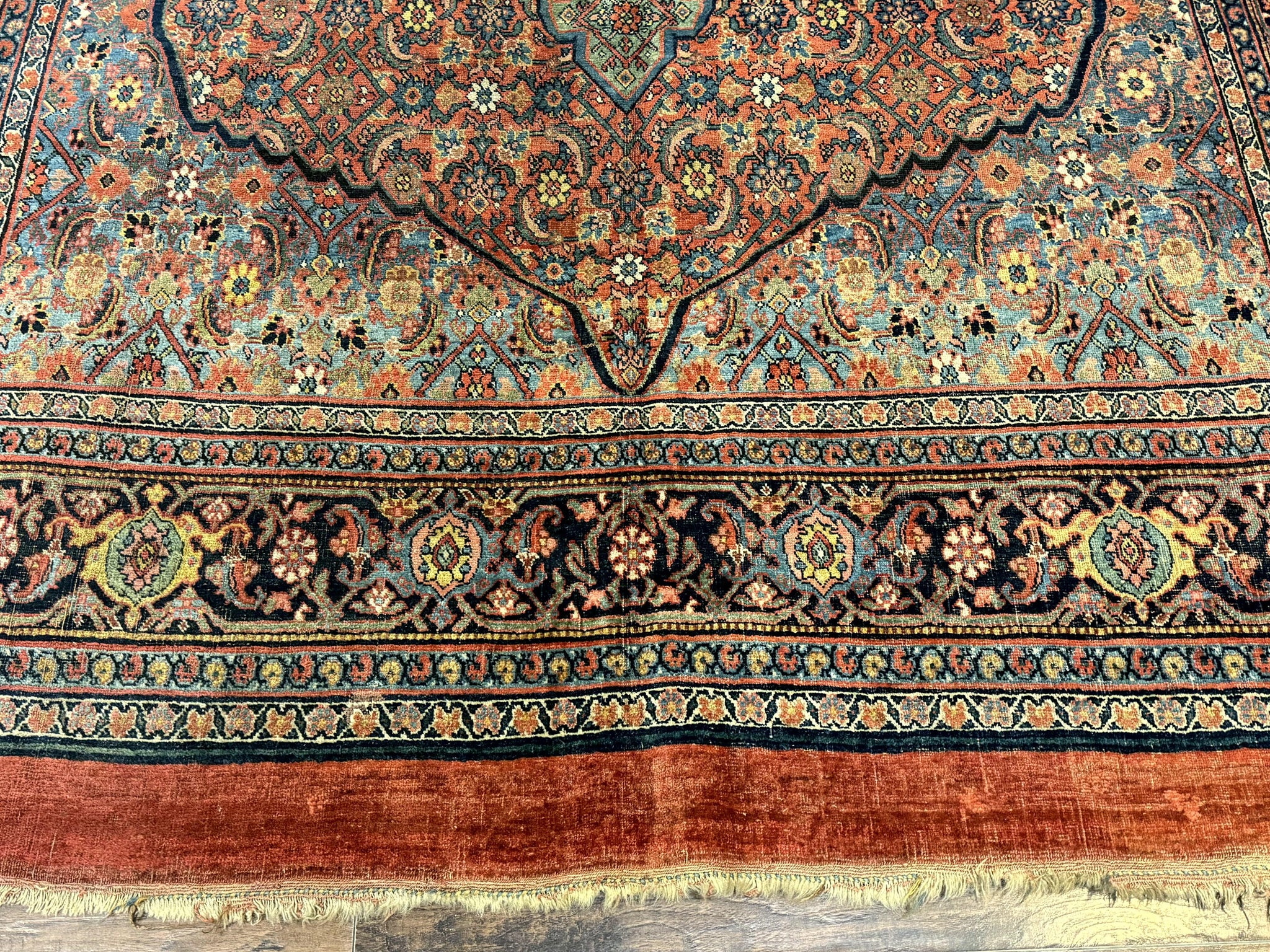 Antique Persian Bijar Rug 7x15 by Jewel Rugs