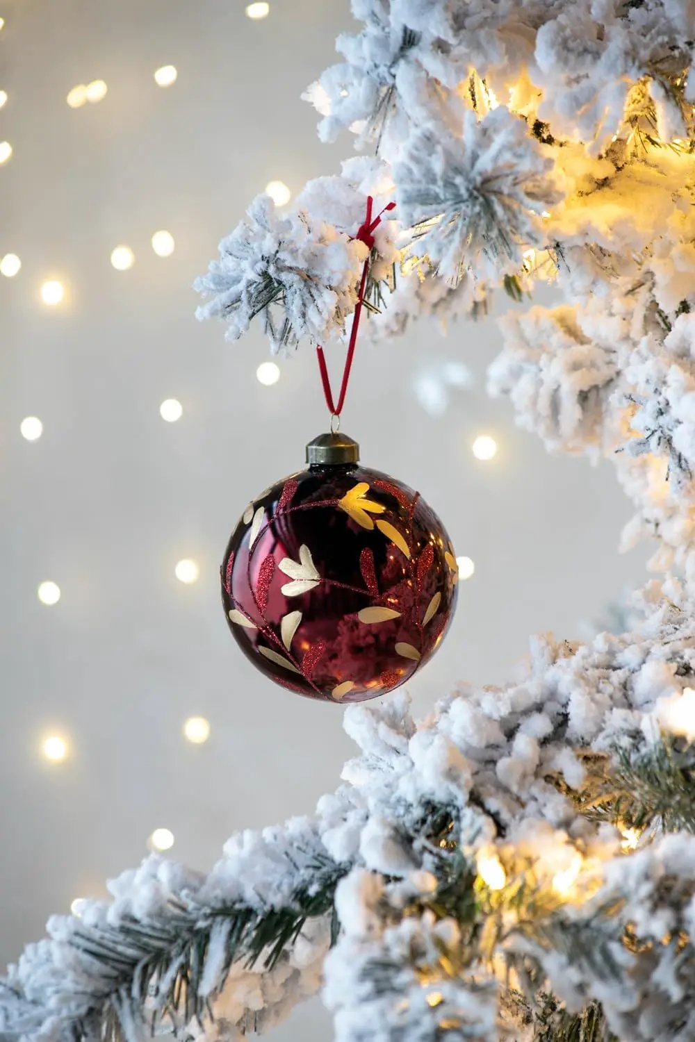 Christmas Ball Glass Decorative Hanging Ball Christmas Tree Ornaments, For Holiday Party Decorations by Unique Piece Furniture