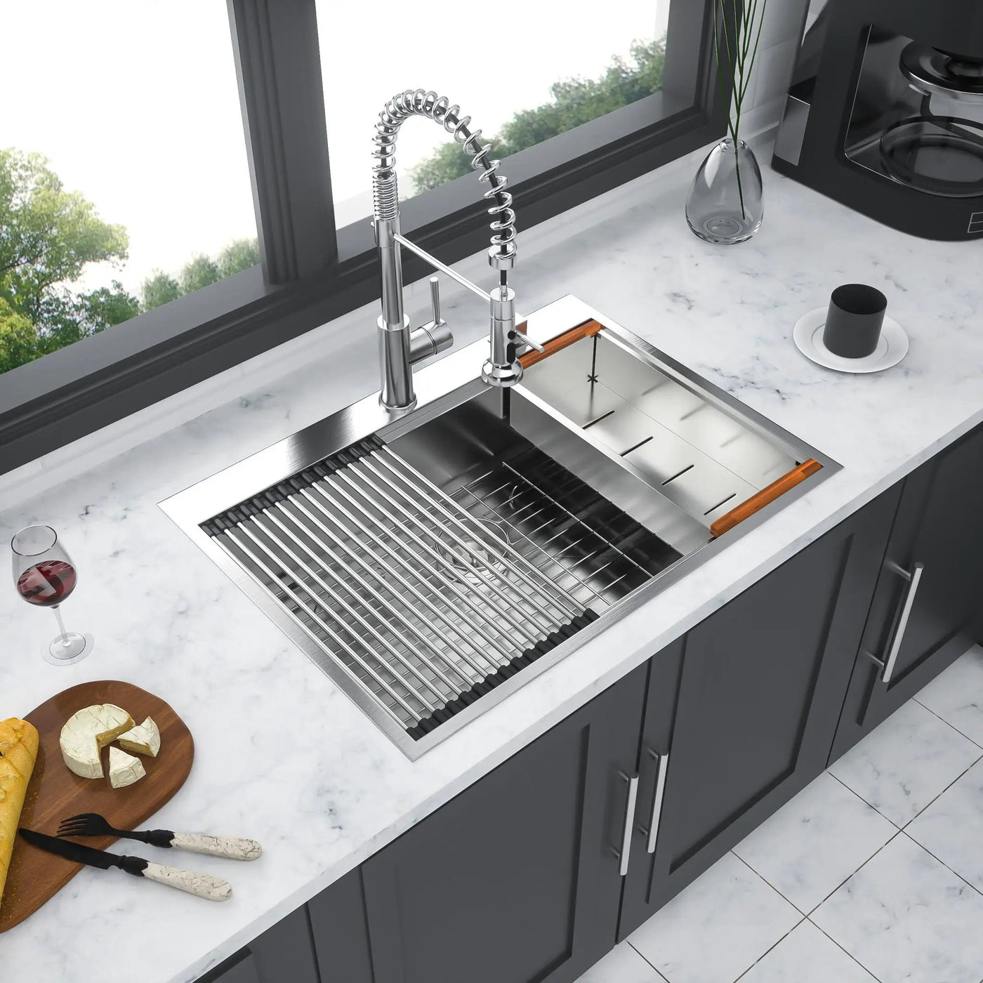 Drop In Kitchen Sink Stainless Steel 16 Gauge by HouseOfZazla